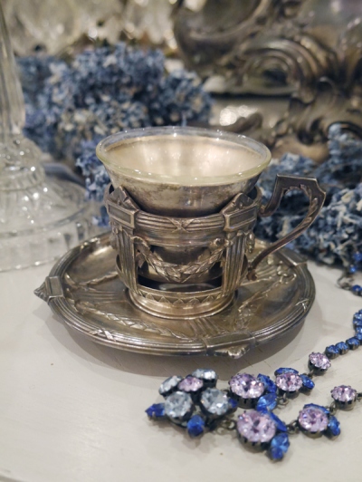 Silver Cup & Saucer (F3305-21)
