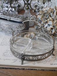 Antique Glass Tray (S68-14)